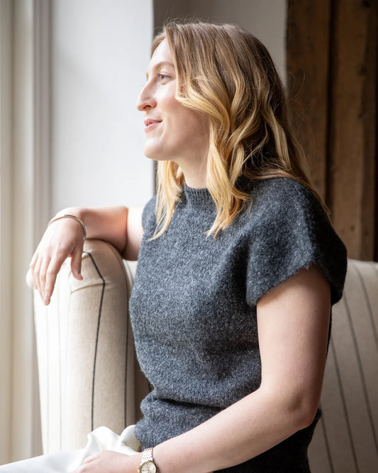 Chalk | Lottie Top | Charcoal