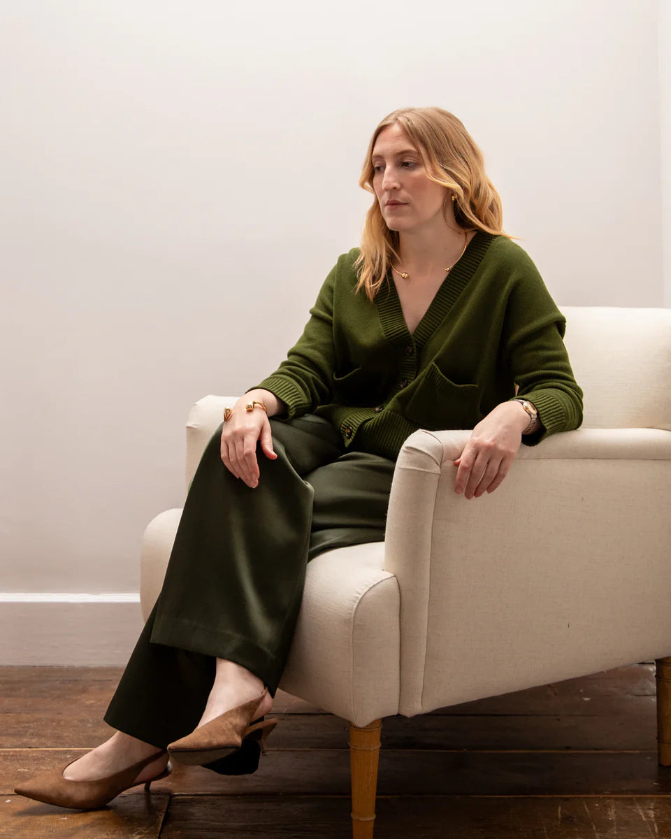 Chalk | Andrea Cardigan | Green