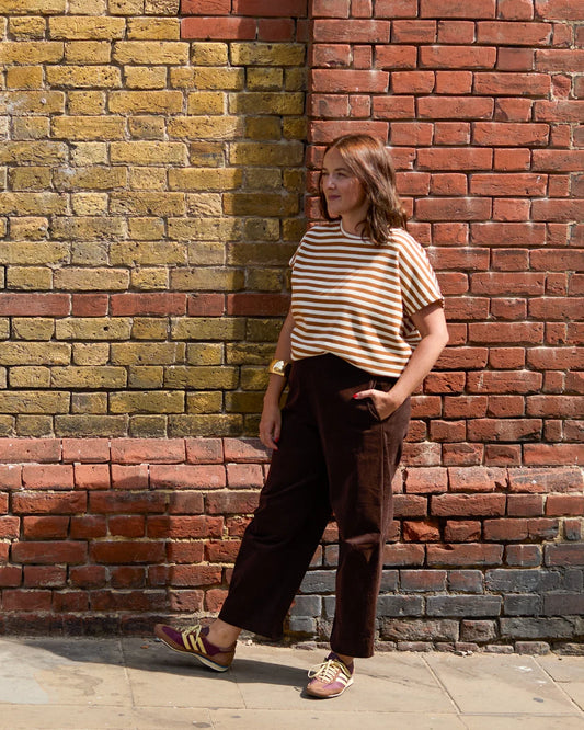 Chalk | Wei Stripe Top | Ginger