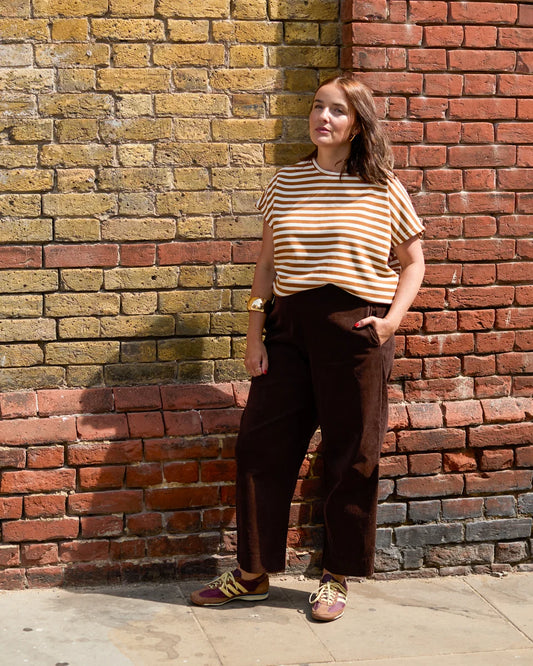 Chalk | Wei Stripe Top | Ginger