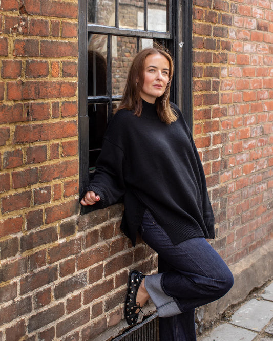 Chalk | Harper Jumper | Black