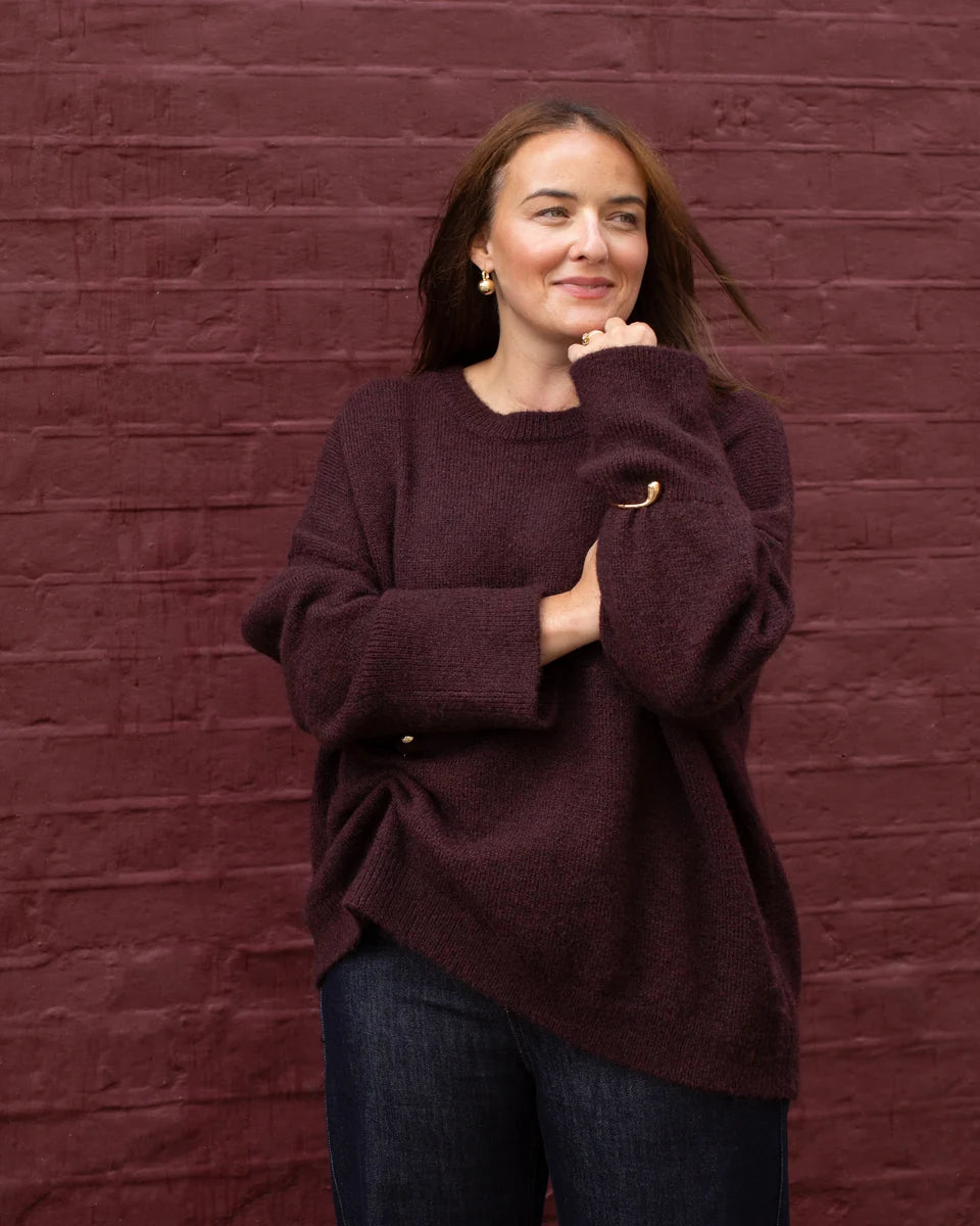 Chalk | Martine Jumper | Plum