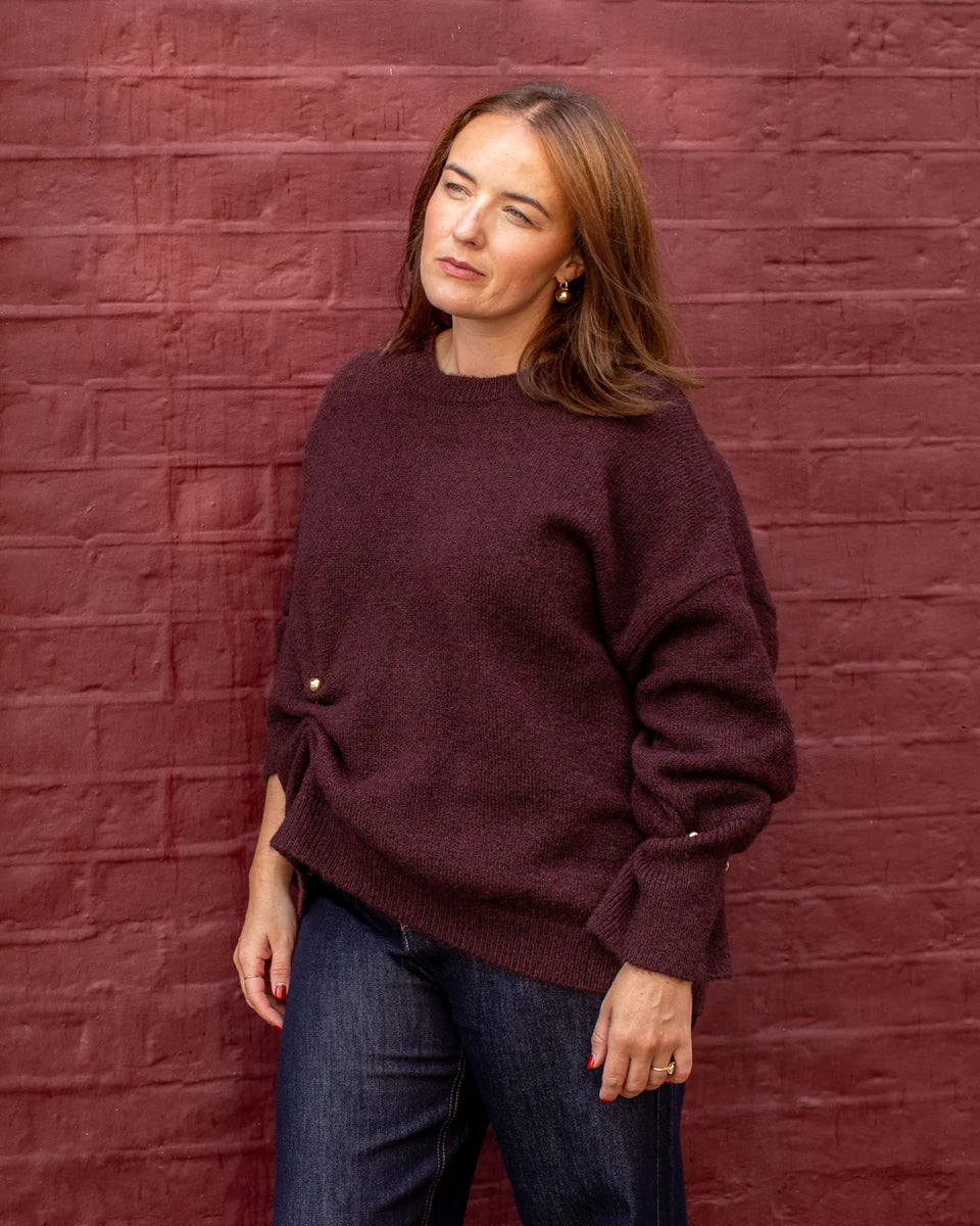 Chalk | Martine Jumper | Plum