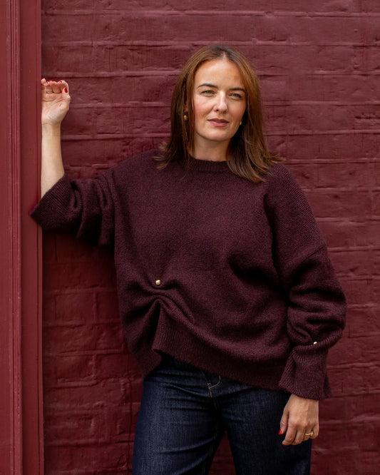 Chalk | Martine Jumper | Plum
