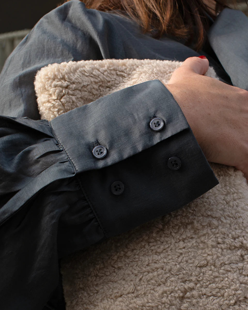 Chalk | Frances Shirt | Smoke Grey