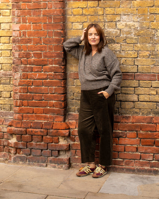Chalk | Kelly Trouser | Pine Green