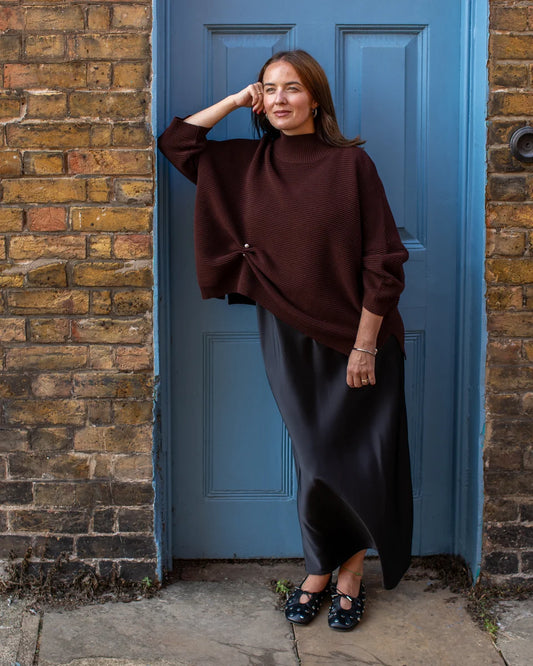 Chalk | Vicki Jumper | Chocolate