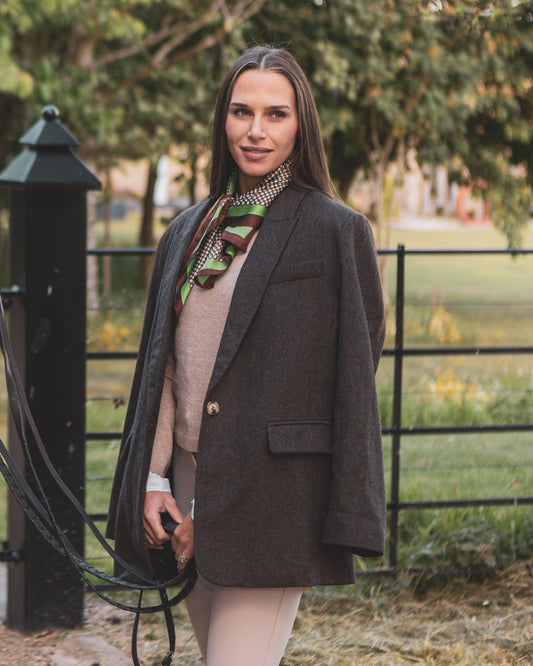 Chalk | Emma Scarf | Green/Brown