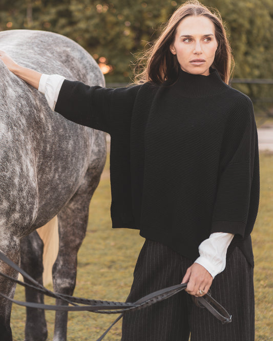 Chalk | Vicki Jumper | Black