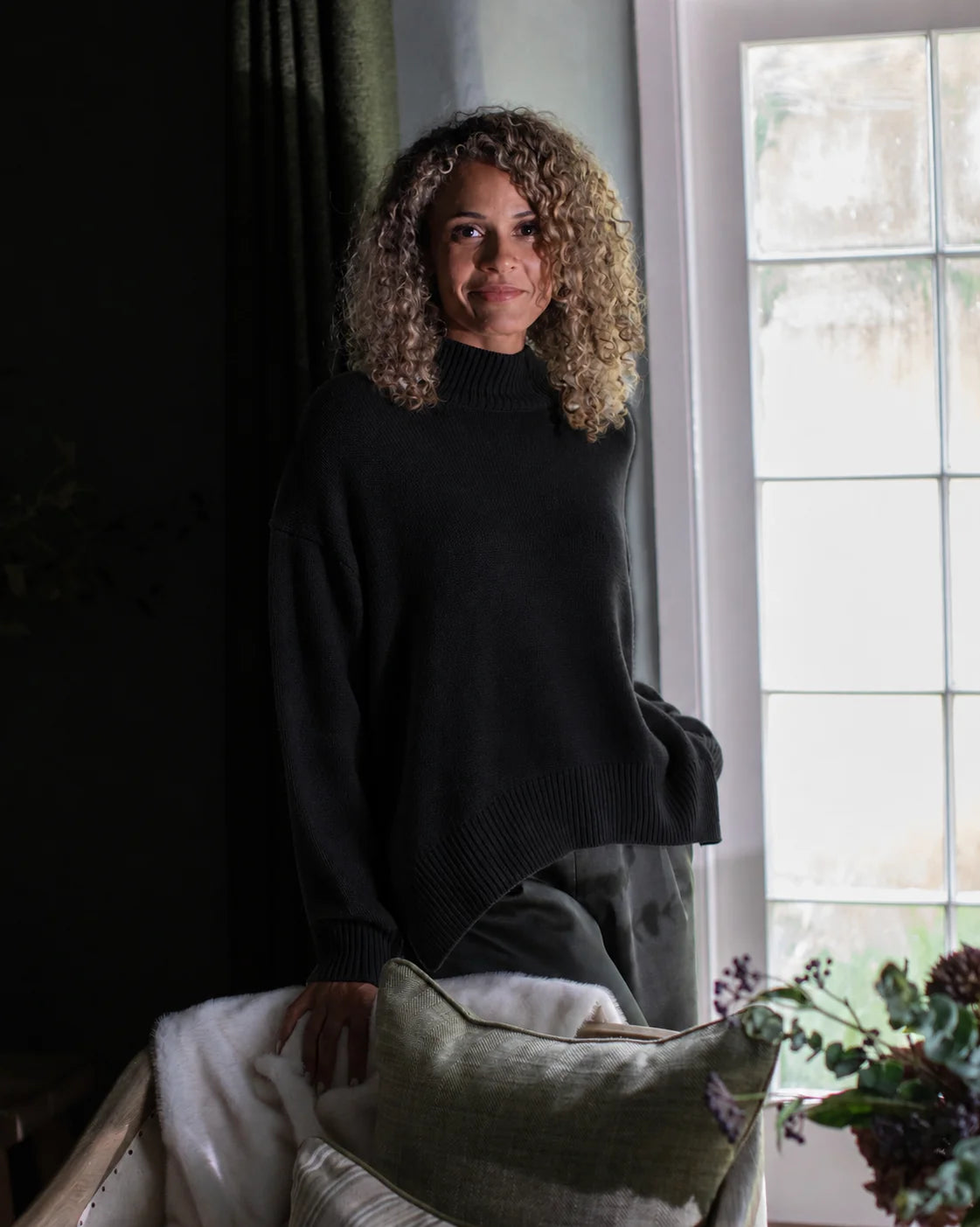 Chalk | Harper Jumper | Black