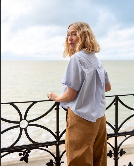Chalk | Carter Shirt | Pale Blue
