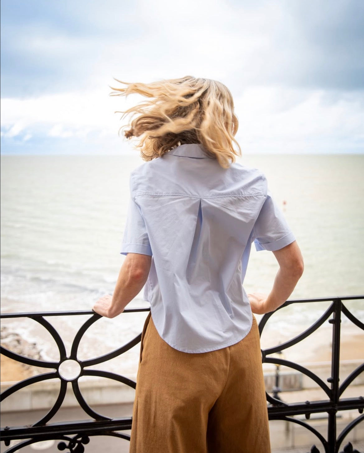 Chalk | Carter Shirt | Pale Blue