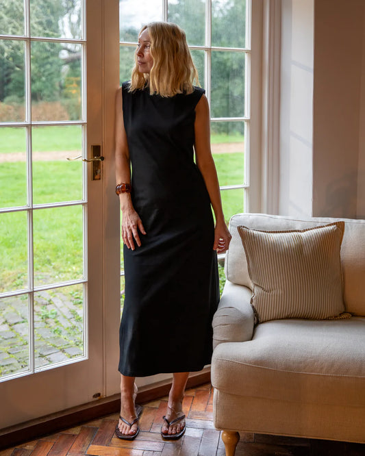 Chalk | Pippa Dress | Black