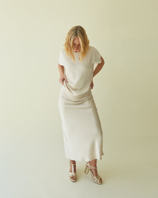 Maeve Skirt | Champagne