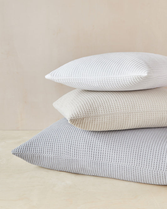 Square Cushion | Waffle | White