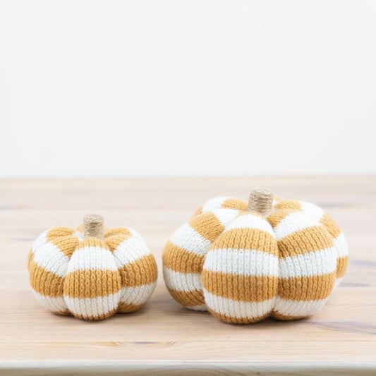 Fabric Striped Pumpkin