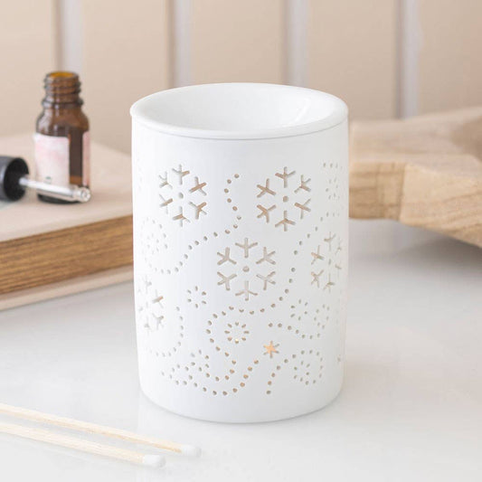 White Snowflake Oil/Wax Burner