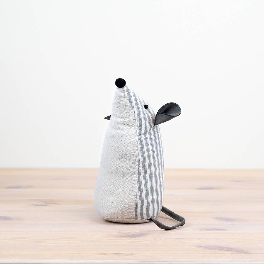 Striped Mouse Door Stop, 26cm