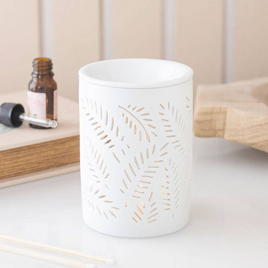 White Leafy Fern Oil/Wax Burner