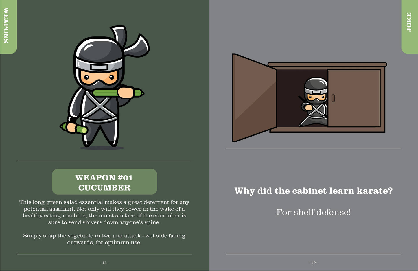 Self-Defence For The Un-Prepared - Funny Joke Gift Book