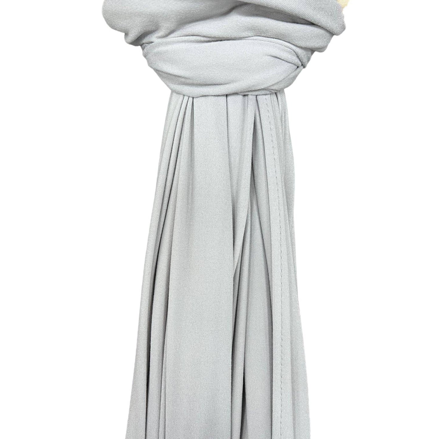 Recycled Viscose Premium Jersey Neat Edge Finished Plain Scarf