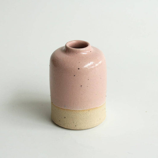 Pale Pink Small Bud Vase Stoneware