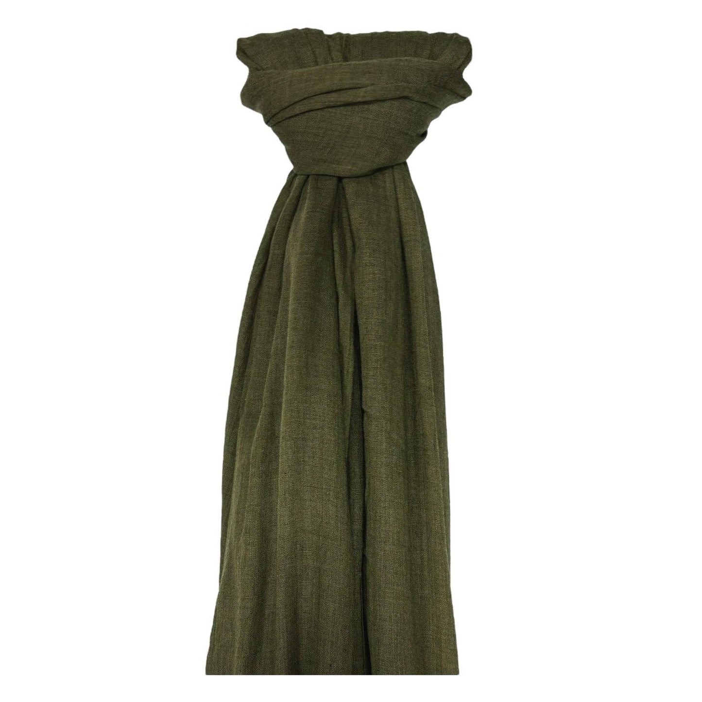 Big Plain Cotton Blend Scarf