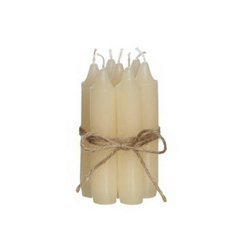 Cream taper candle set of 7