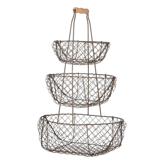 Vintage style metal Storage Basket