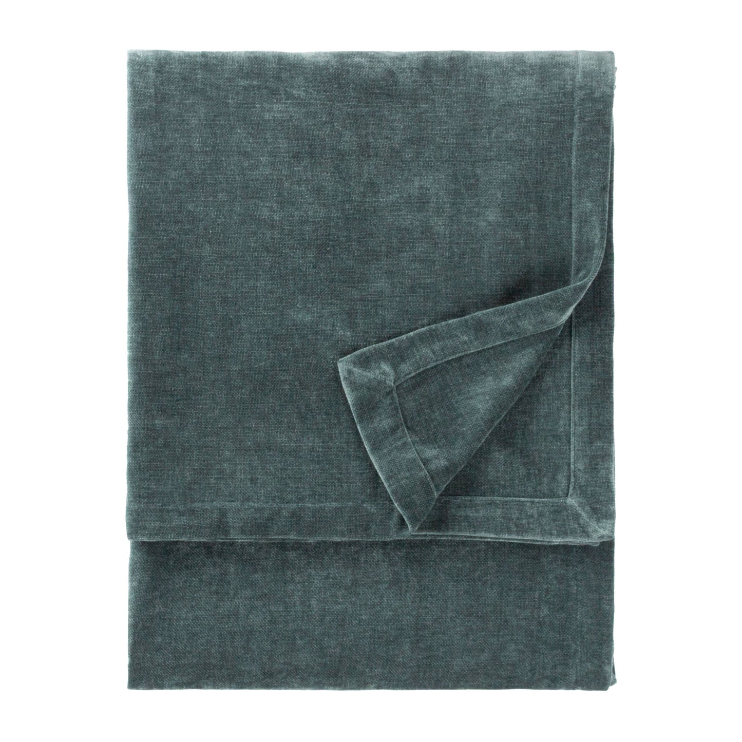 Heavy Chenille Velvet Throw Marine