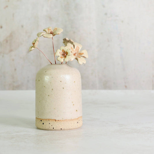 Handmade Yellow Primrose Flower Stems Ceramic