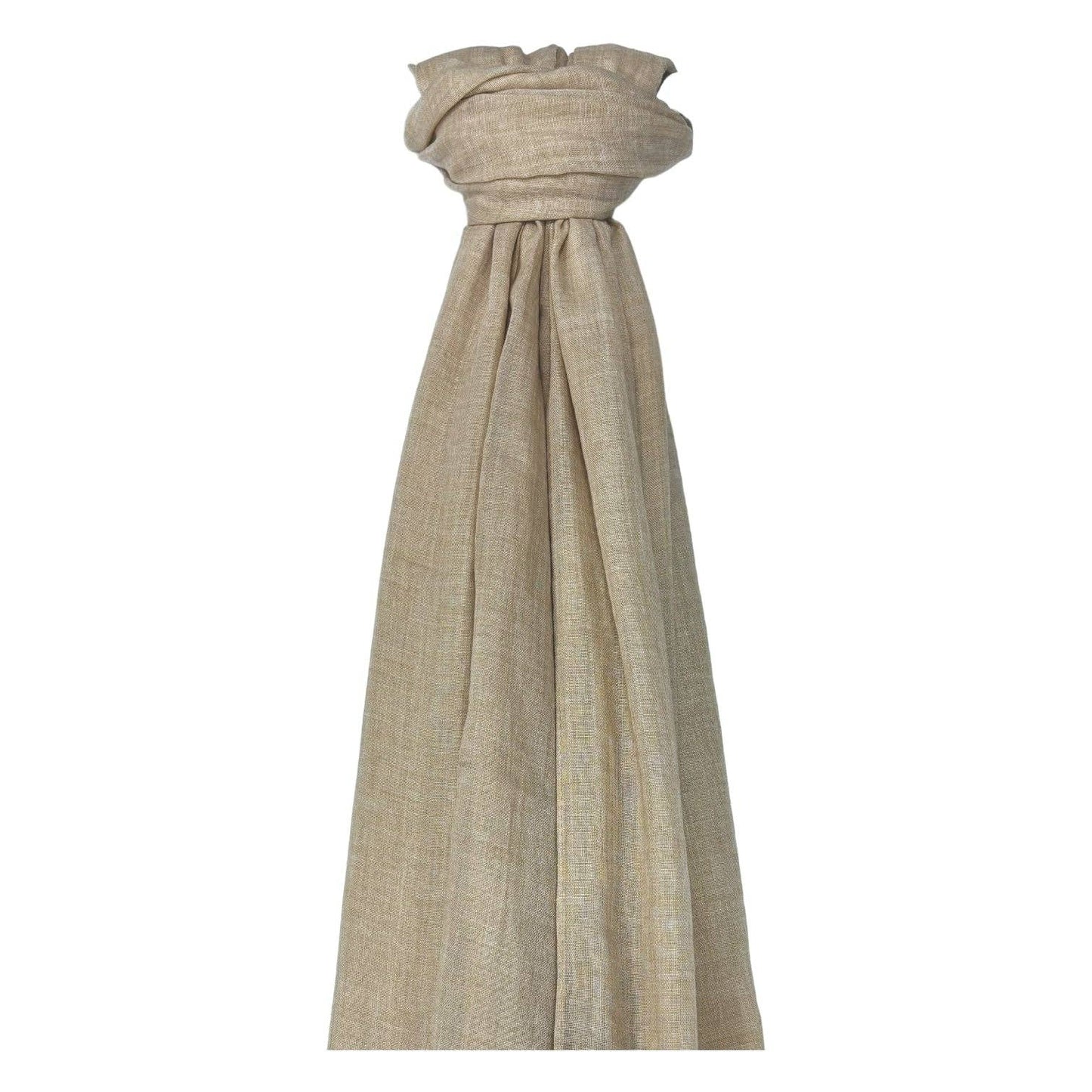 Big Plain Cotton Blend Scarf