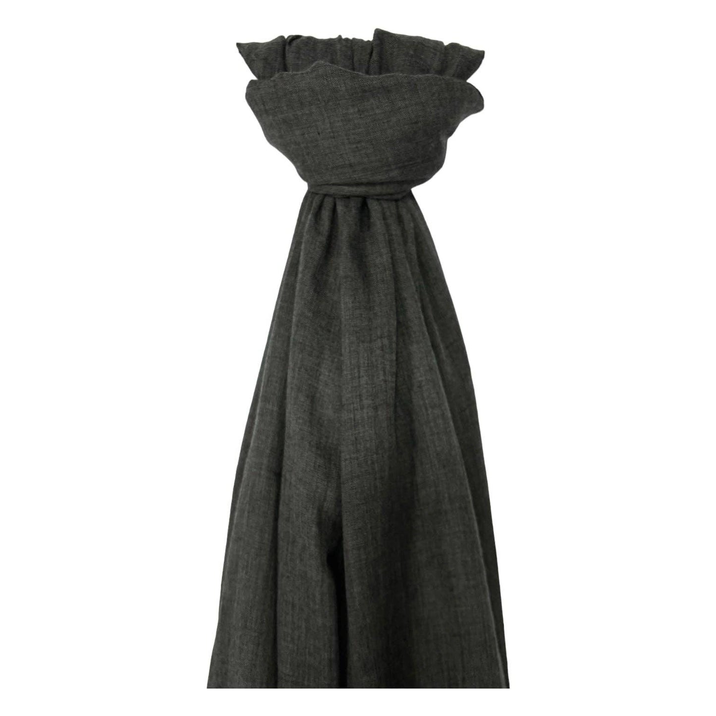 Big Plain Cotton Blend Scarf