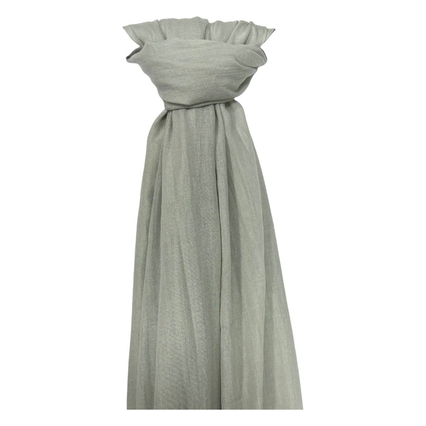 Big Plain Cotton Blend Scarf