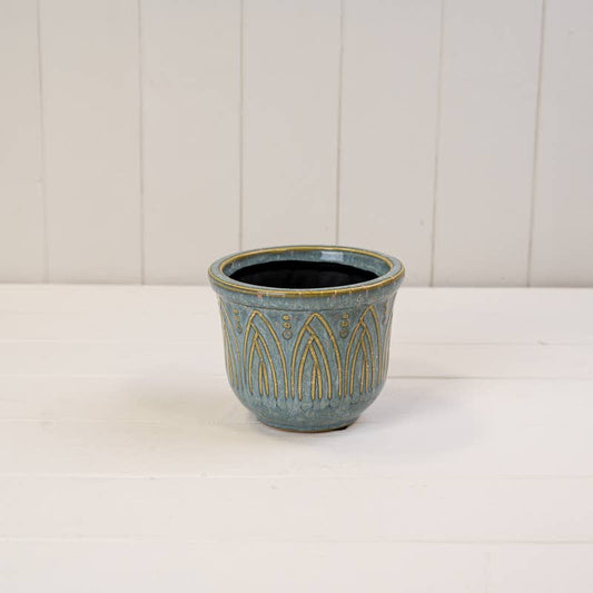 Blue Ceramic Pot