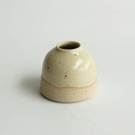 Light Yellow Mini Bud Vase Stoneware