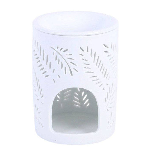 White Leafy Fern Oil/Wax Burner