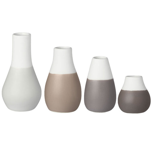 Set of 4 mini bud vases | Natural