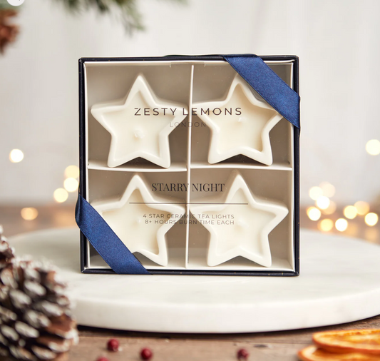 Star Tea Lights | Amber & Bergamot | Gift Set